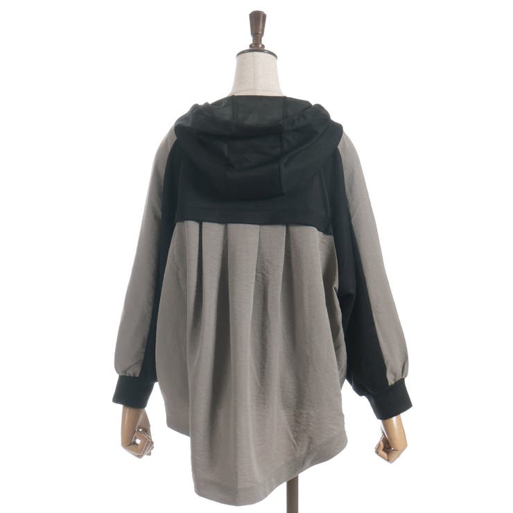 異素材配色パーカー | axes femme | 詳細画像24 