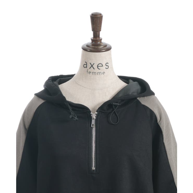 異素材配色パーカー | axes femme | 詳細画像25 
