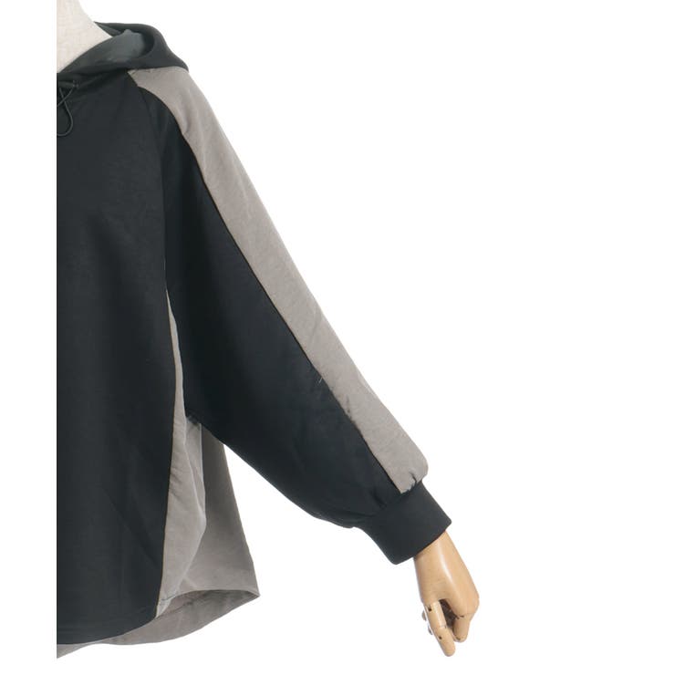 異素材配色パーカー | axes femme | 詳細画像29 