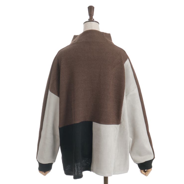 異素材切替プルオーバー | axes femme | 詳細画像13 