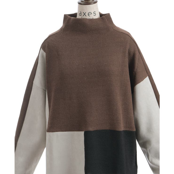 異素材切替プルオーバー | axes femme | 詳細画像14 