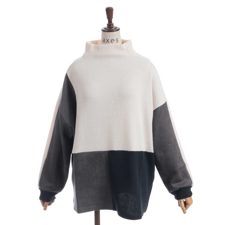 異素材切替プルオーバー | axes femme | 詳細画像3 
