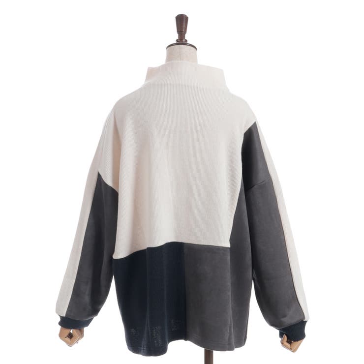 異素材切替プルオーバー | axes femme | 詳細画像5 