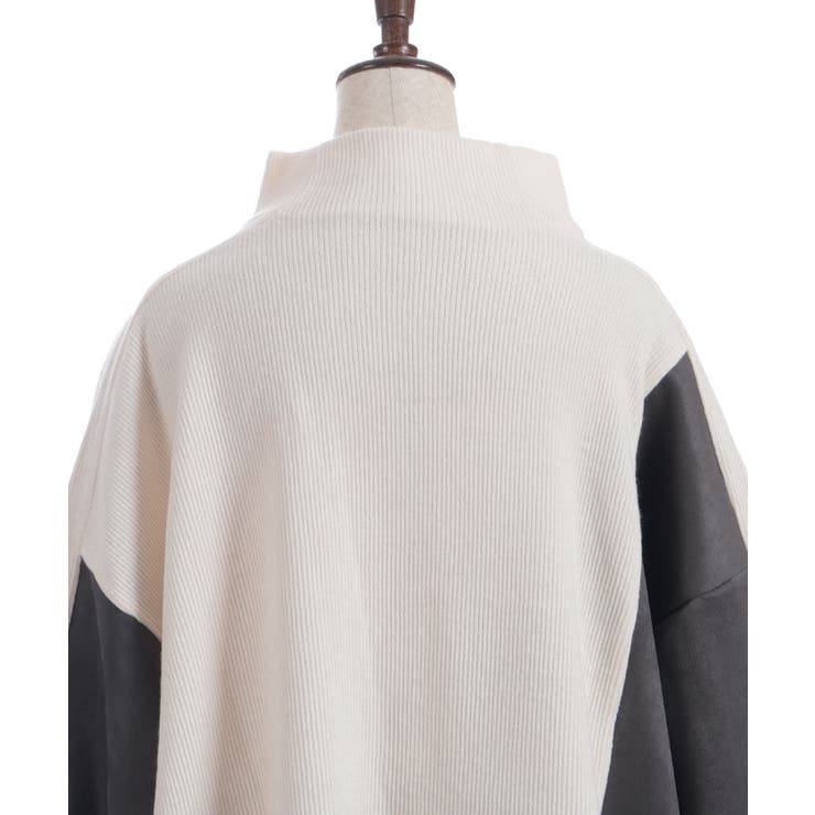 異素材切替プルオーバー | axes femme | 詳細画像8 