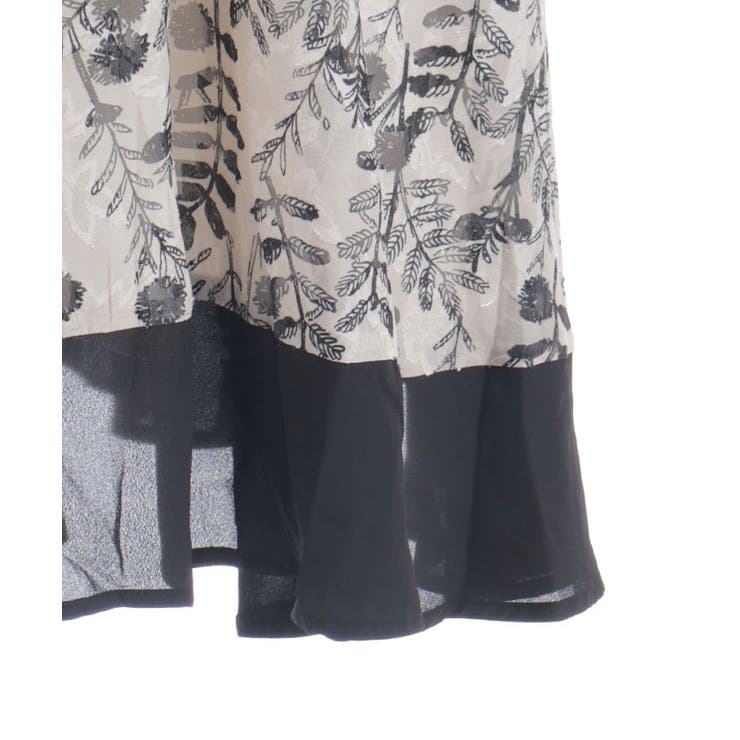 花柄裾配色ワンピース[品番：IGAW0006511]｜axes femme（アクシーズ