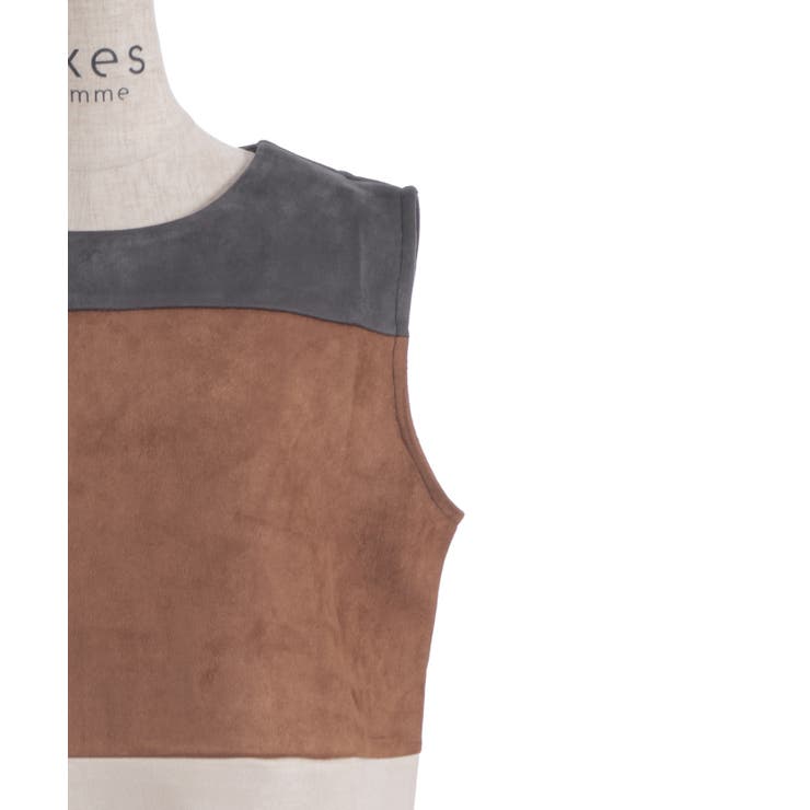 配色スエードワンピース | axes femme | 詳細画像19 