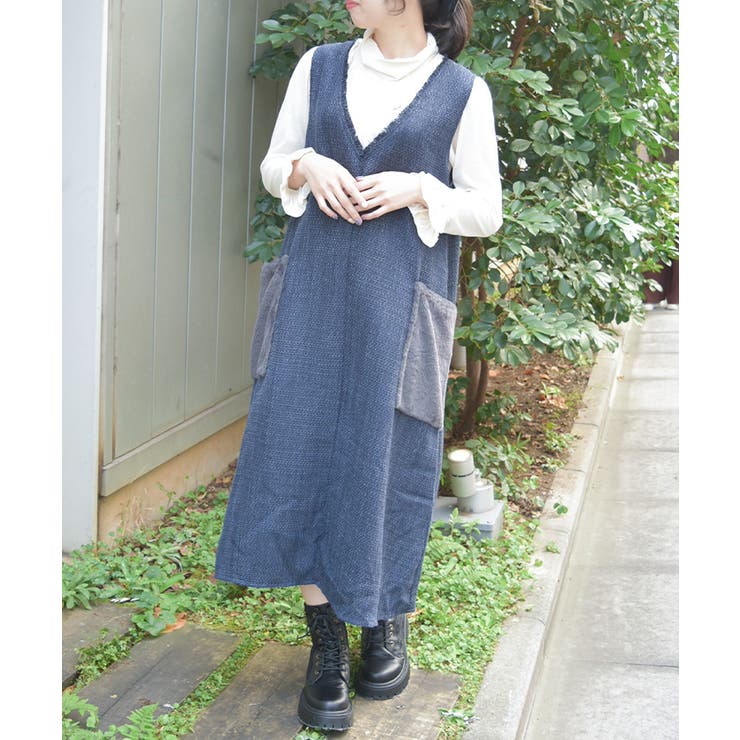 紺 | ツイードジャンスカ | axes femme