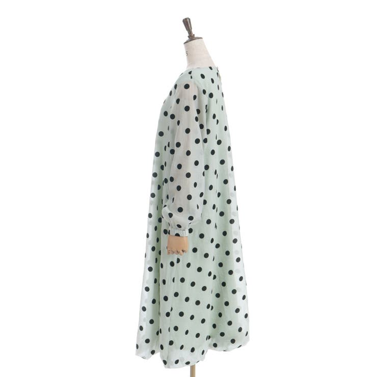 フロッキードットワンピース | axes femme | 詳細画像12 