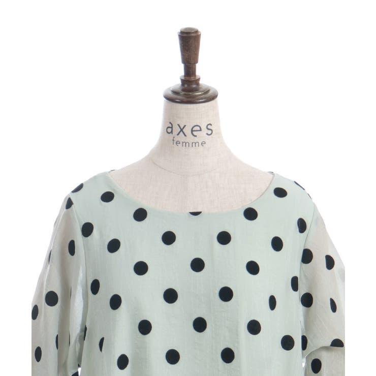 フロッキードットワンピース | axes femme | 詳細画像14 