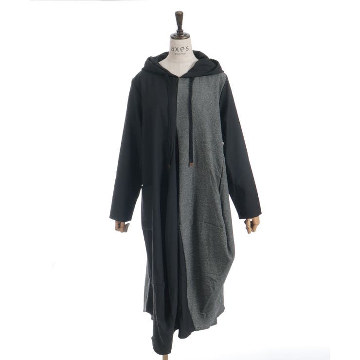 切替変形パーカーワンピース | axes femme | 詳細画像11 