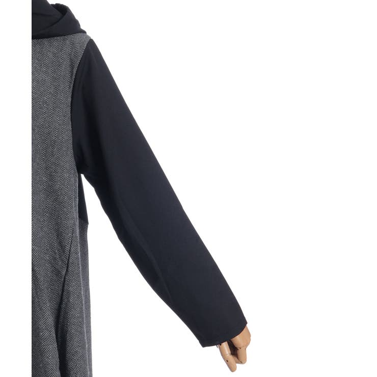 切替変形パーカーワンピース | axes femme | 詳細画像18 