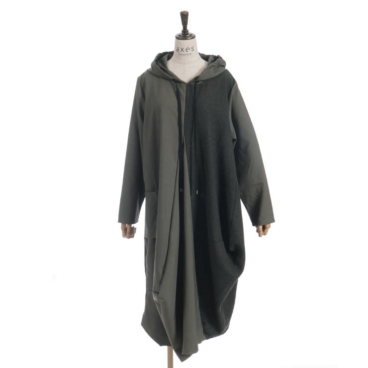 切替変形パーカーワンピース | axes femme | 詳細画像2 