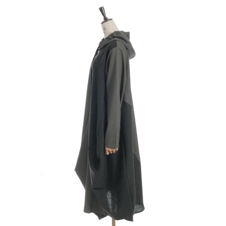 切替変形パーカーワンピース | axes femme | 詳細画像3 