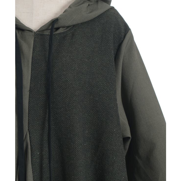 切替変形パーカーワンピース | axes femme | 詳細画像7 