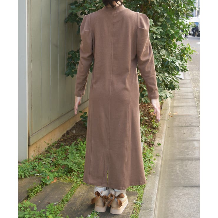 起毛カットタックスリーブワンピース | axes femme | 詳細画像3 