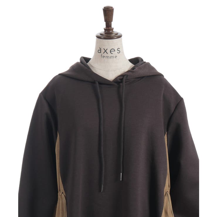 配色パーカーワンピース | axes femme | 詳細画像11 