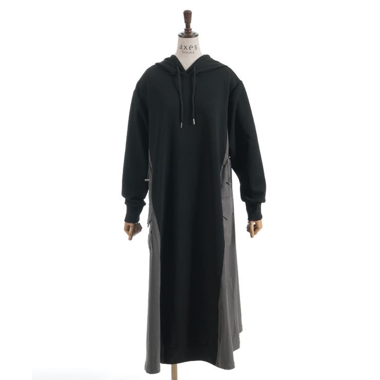 配色パーカーワンピース | axes femme | 詳細画像14 