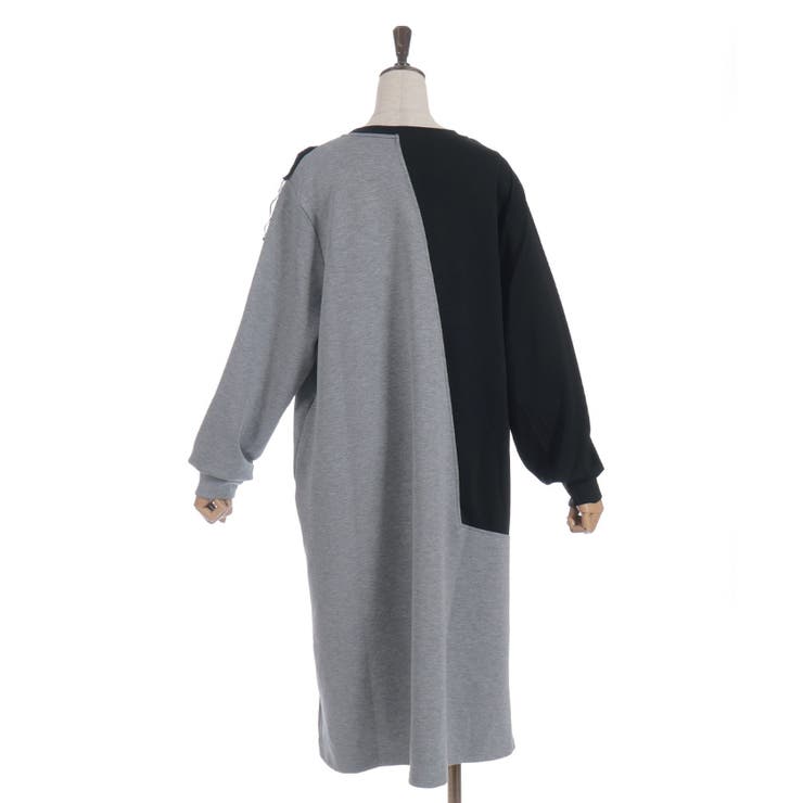 アシメフリルバイカラーワンピース | axes femme | 詳細画像11 