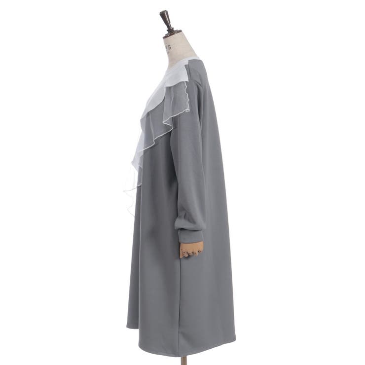 アシメフリルバイカラーワンピース | axes femme | 詳細画像19 