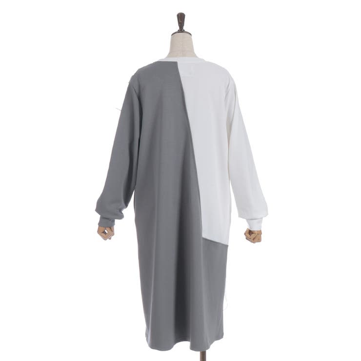 アシメフリルバイカラーワンピース | axes femme | 詳細画像20 