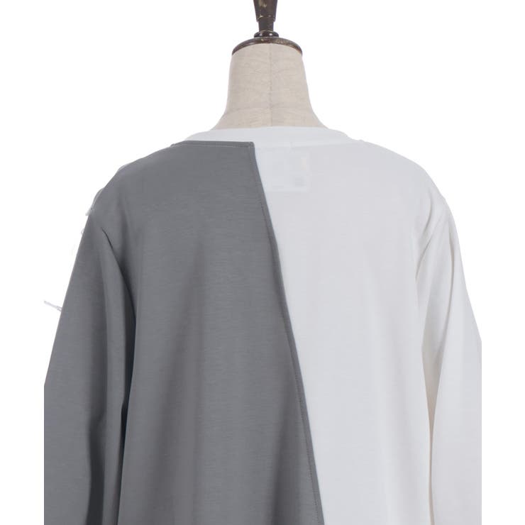 アシメフリルバイカラーワンピース | axes femme | 詳細画像25 