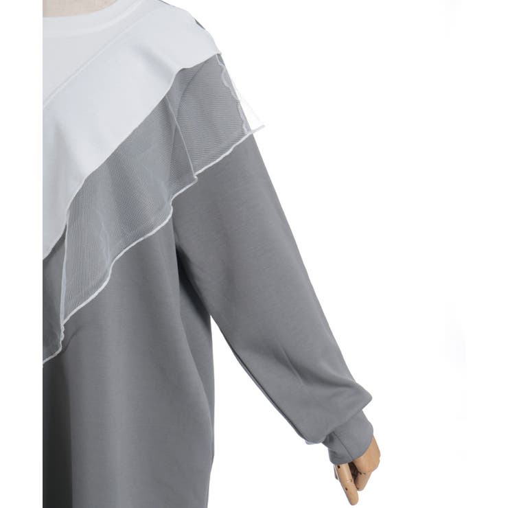 アシメフリルバイカラーワンピース | axes femme | 詳細画像27 