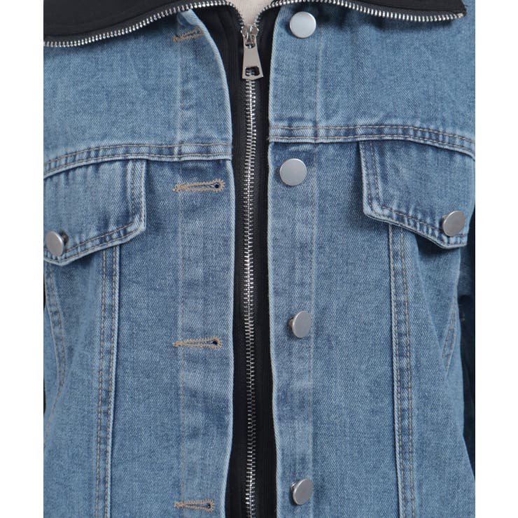 異素材レイヤードデニムジャケット | axes femme | 詳細画像11 