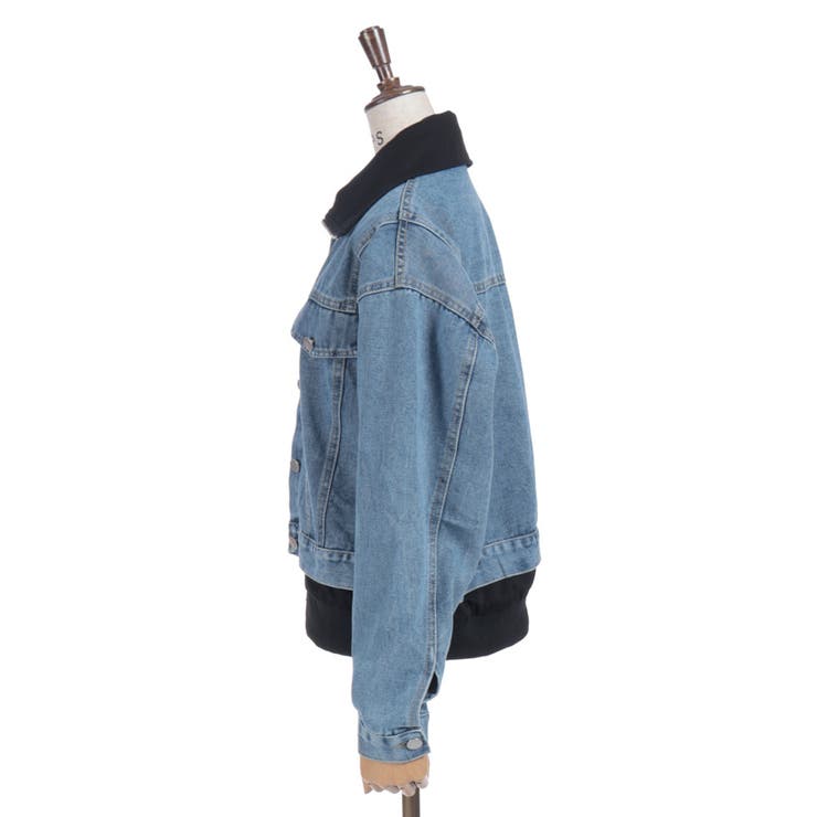 異素材レイヤードデニムジャケット | axes femme | 詳細画像7 