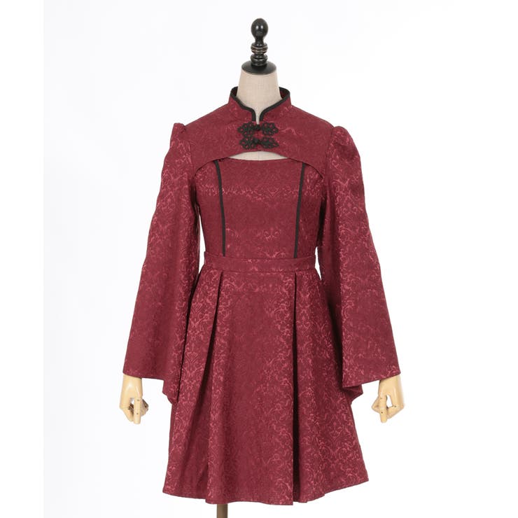 チャイナスリット袖ワンピース[品番：IGAW0005304]｜axes femme