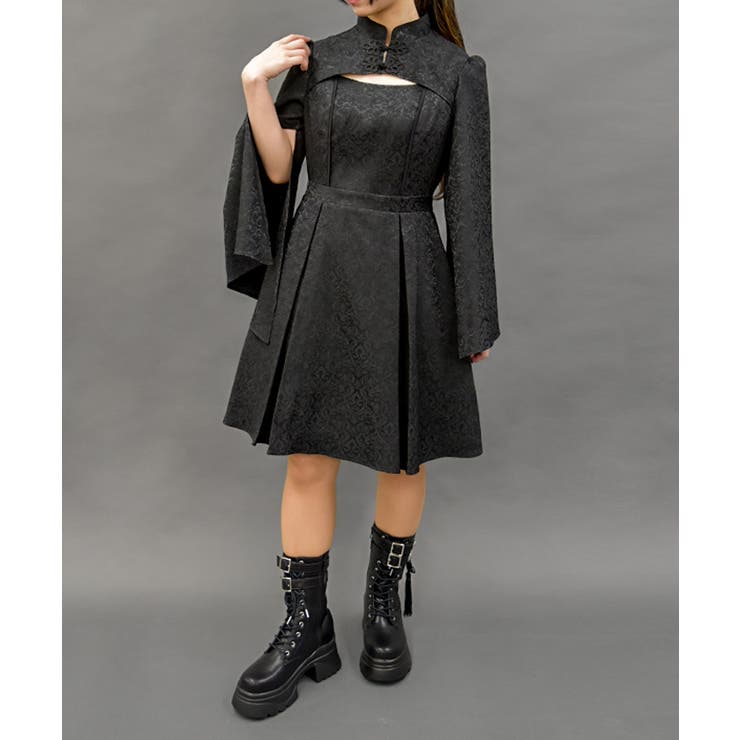 チャイナスリット袖ワンピース[品番：IGAW0005304]｜axes femme