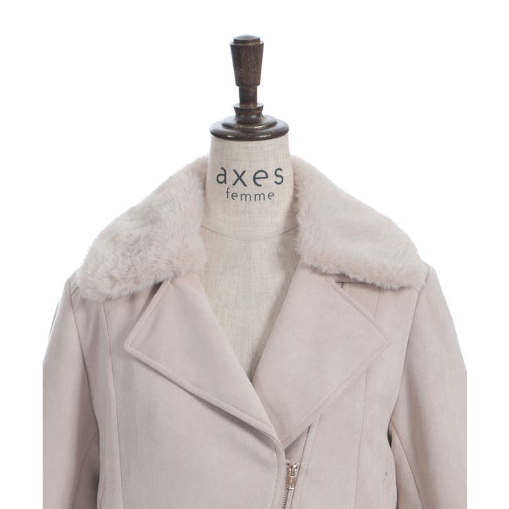 ファー襟カットスエードコート | axes femme | 詳細画像21 