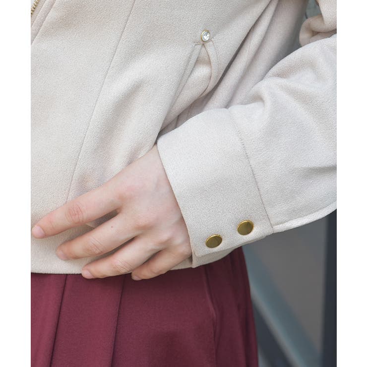 ファー襟カットスエードコート | axes femme | 詳細画像7 