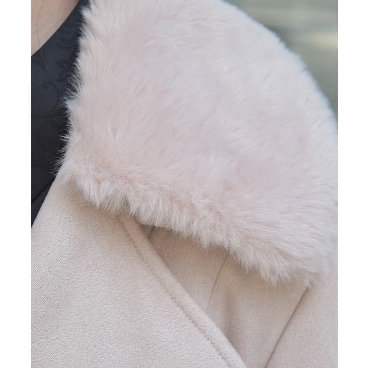 ファー襟カットスエードコート | axes femme | 詳細画像8 