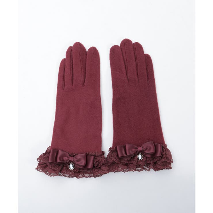カメオリボンレースフリル手袋 | axes femme | 詳細画像2 