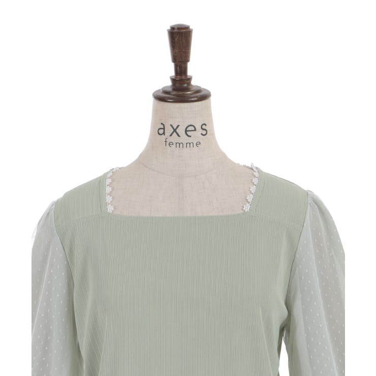チューリップ刺繍七分袖プルオーバー | axes femme | 詳細画像17 