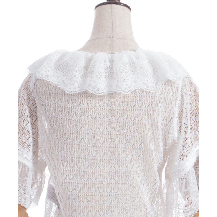 レースフリルボレロ風トップス | axes femme | 詳細画像11 