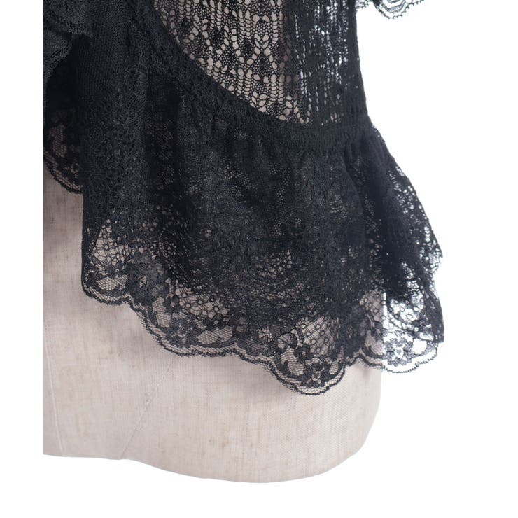 レースフリルボレロ風トップス[品番：IGAW0006674]｜axes femme