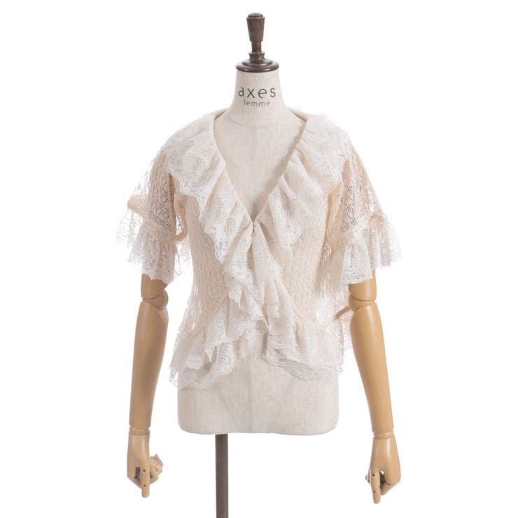 レースフリルボレロ風トップス | axes femme | 詳細画像21 