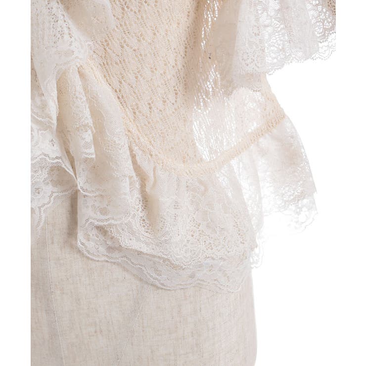 レースフリルボレロ風トップス | axes femme | 詳細画像25 