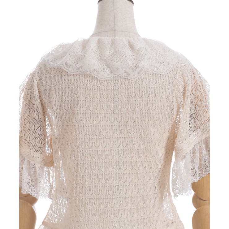 レースフリルボレロ風トップス[品番：IGAW0006674]｜axes femme