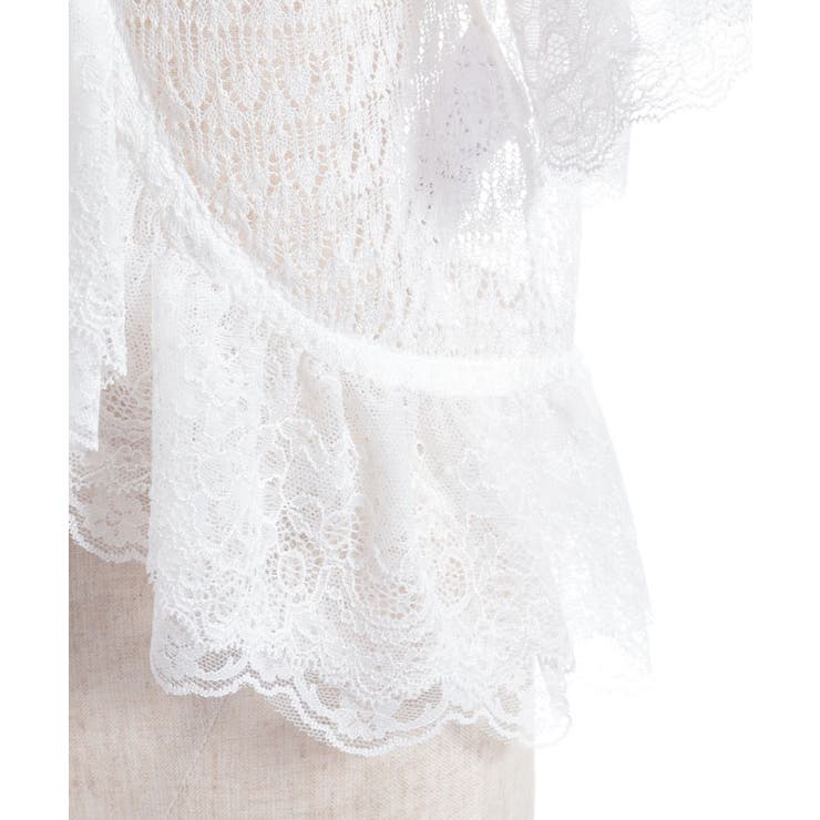 レースフリルボレロ風トップス | axes femme | 詳細画像9 