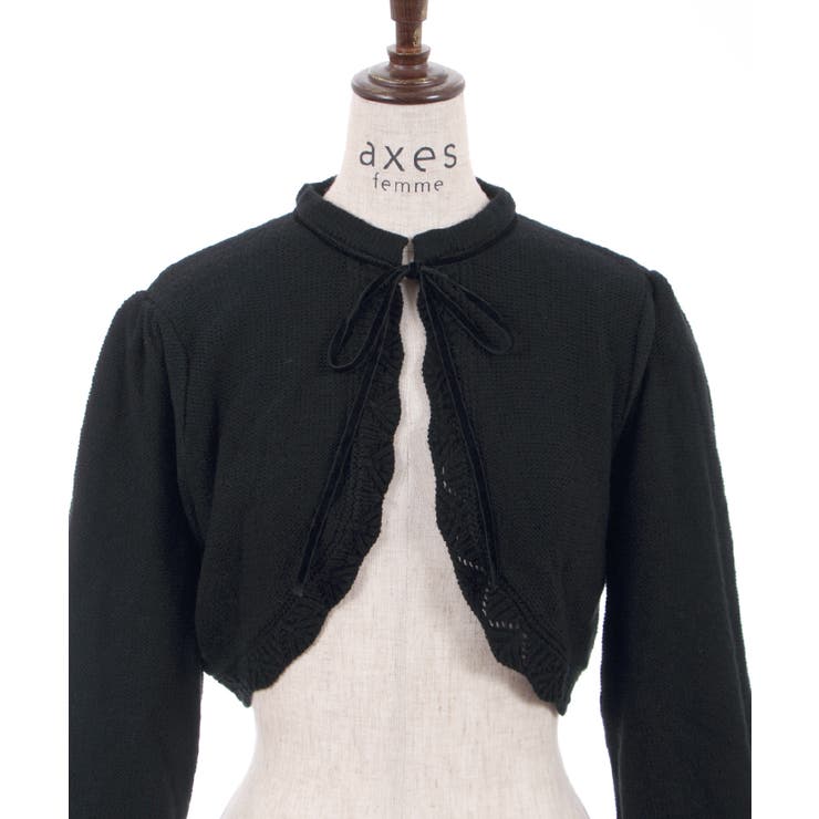 ニットショートボレロ[品番：IGAW0002838]｜axes femme（アクシーズ