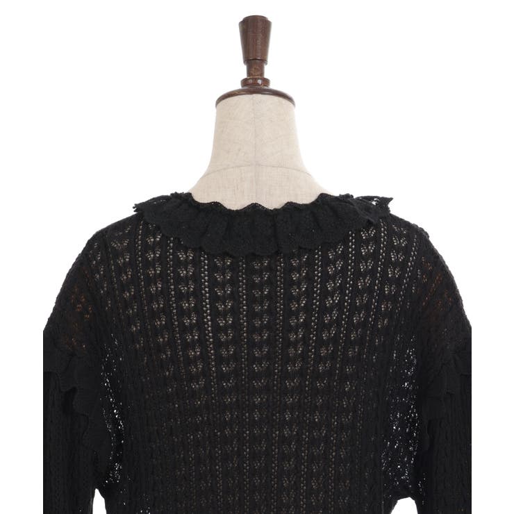 レースフリルショートボレロ[品番：IGAW0004868]｜axes femme