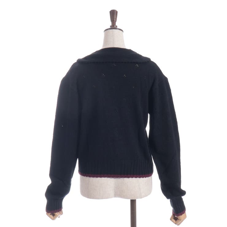 フラワーリボン刺繍ニットカーディガン | axes femme | 詳細画像12 