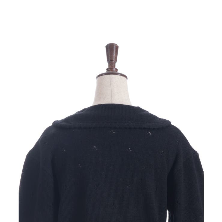 フラワーリボン刺繍ニットカーディガン | axes femme | 詳細画像17 