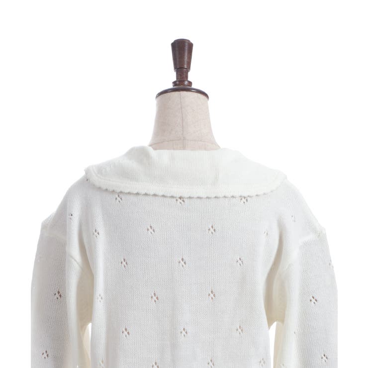 フラワーリボン刺繍ニットカーディガン | axes femme | 詳細画像26 