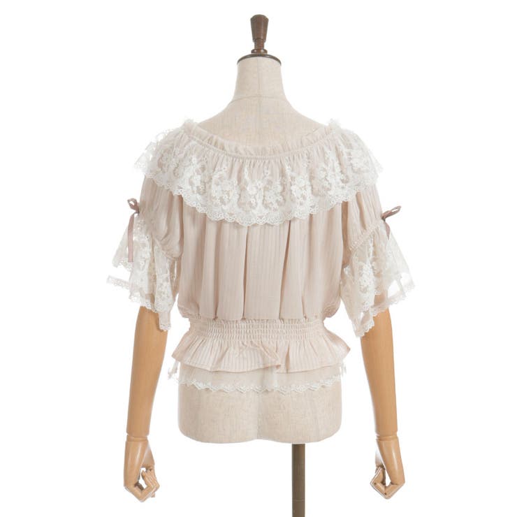 シアストライプ×レースプルオーバー | axes femme | 詳細画像20 