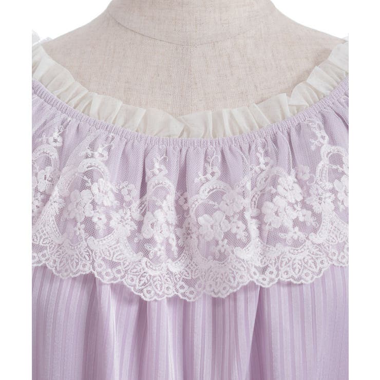 シアストライプ×レースプルオーバー | axes femme | 詳細画像28 