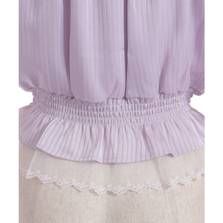 シアストライプ×レースプルオーバー | axes femme | 詳細画像29 