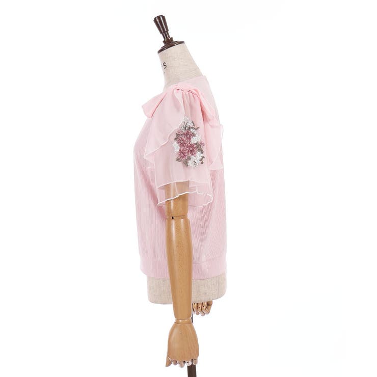 接触冷感ダリア刺繍プルオーバー | axes femme | 詳細画像12 